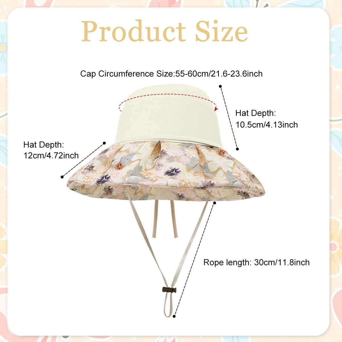 SANNIDHI Sun Hat for Women UPF 50+ Sun Protection Fashion Floral Wide Brim Bucket Hat for Women Breathable Mesh Liner Design Flexible Brim Outdoor Sun Hat Beach Hat with Detachble Chin Strap SANNIDHI Sun Hat for Women UPF 50+ Sun Protection Fashion Floral Wide Brim Bucket Hat for Women Breathable Mesh Liner Design Flexible Brim Outdoor Sun Hat Beach Hat with Detachble Chin Strap
